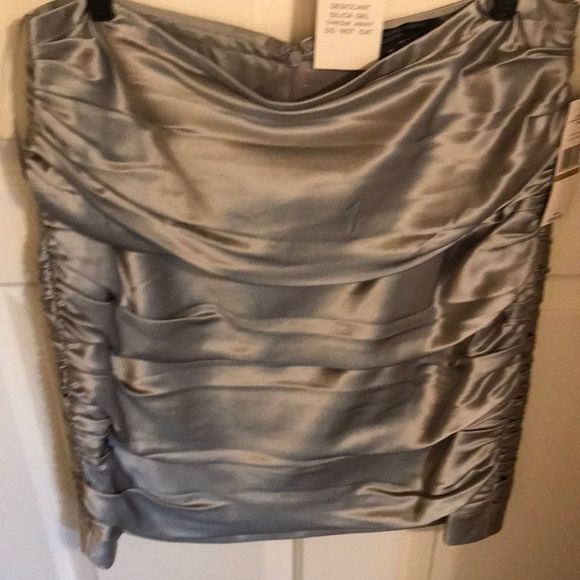 NWT Carmen Marc Valvo Silk Skirt - Picture 7 of 7